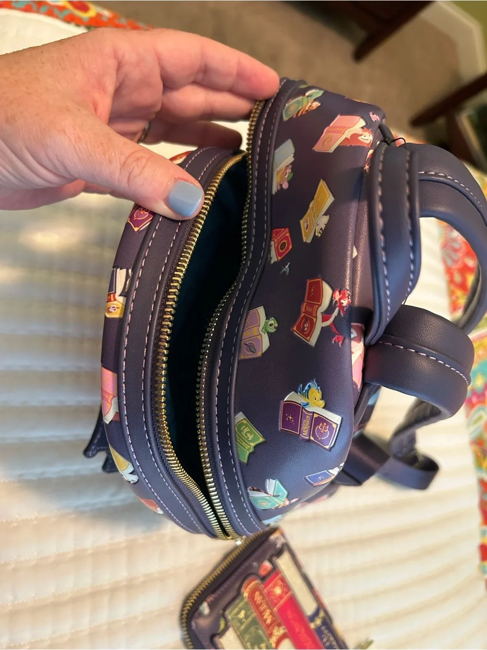 Disney Loungefly Princess Storybook Backpack and Wallet Set